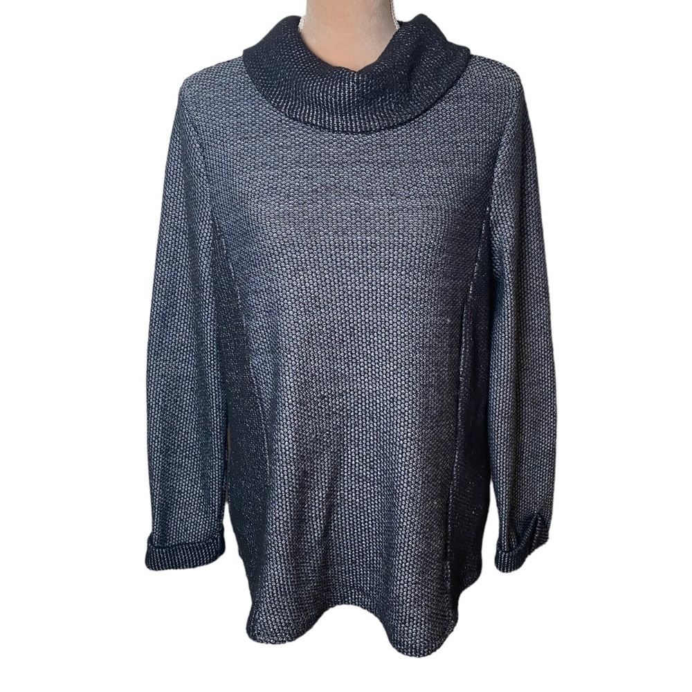 Chico’s Cowl Neck Chunky Sweater Size 3